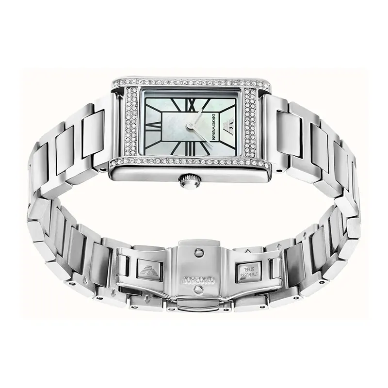 Emporio Armani Genni Silver Dial Fashion Ladies Watch- AR11625